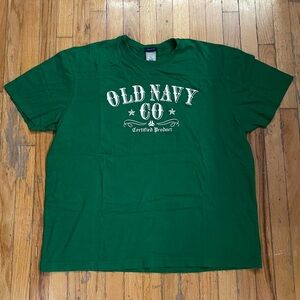 Old Navy Saloon Style Green Men's T-Shirt